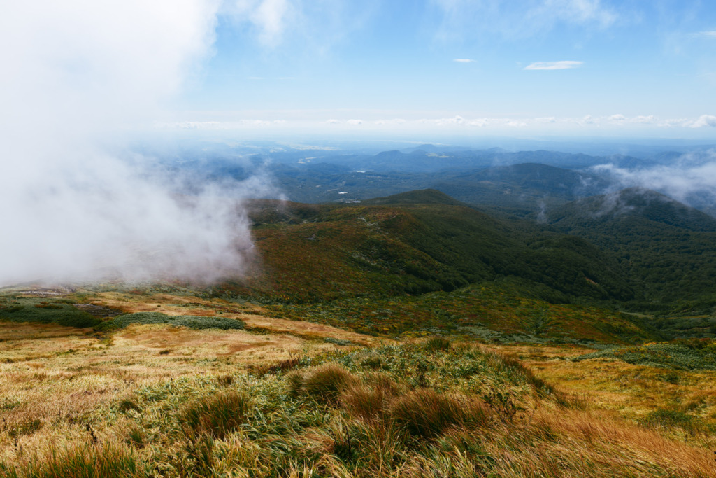 栗駒山山頂からの景色