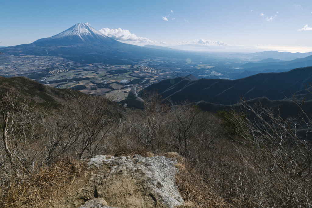 毛無山から見る富士山