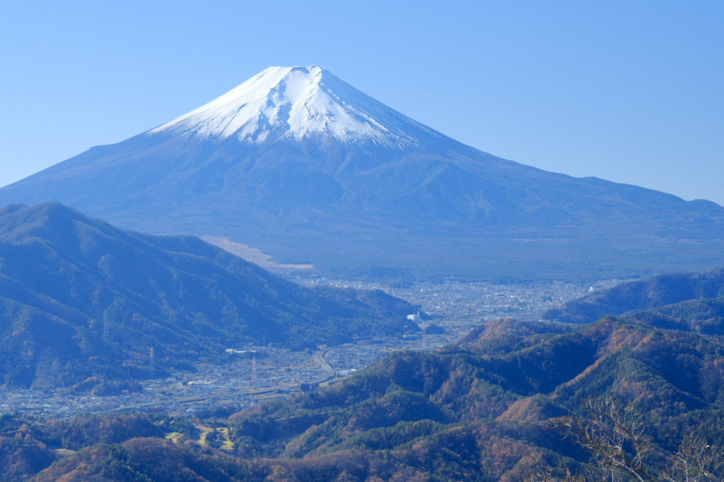 ドアップの富士山