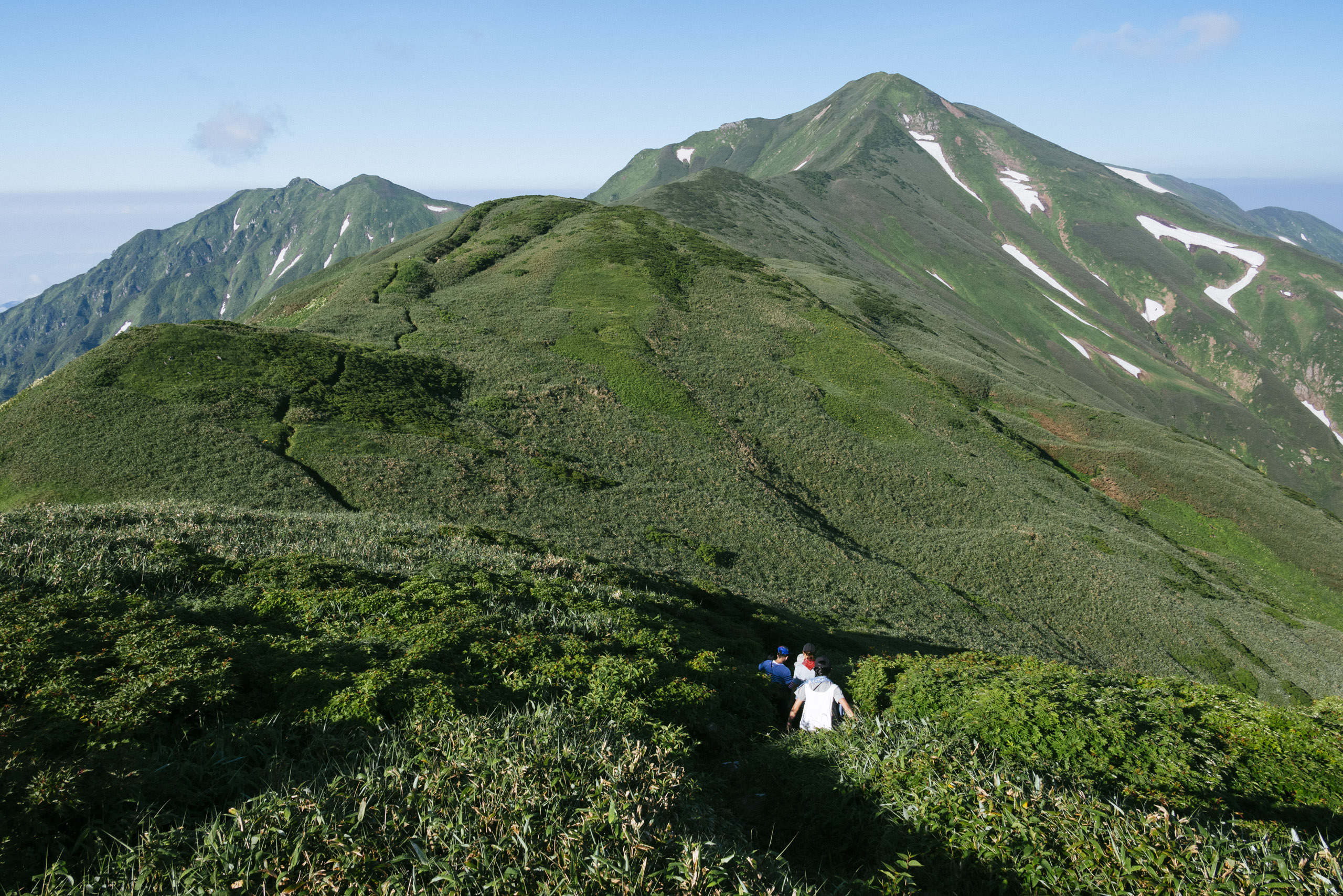 大日岳への稜線