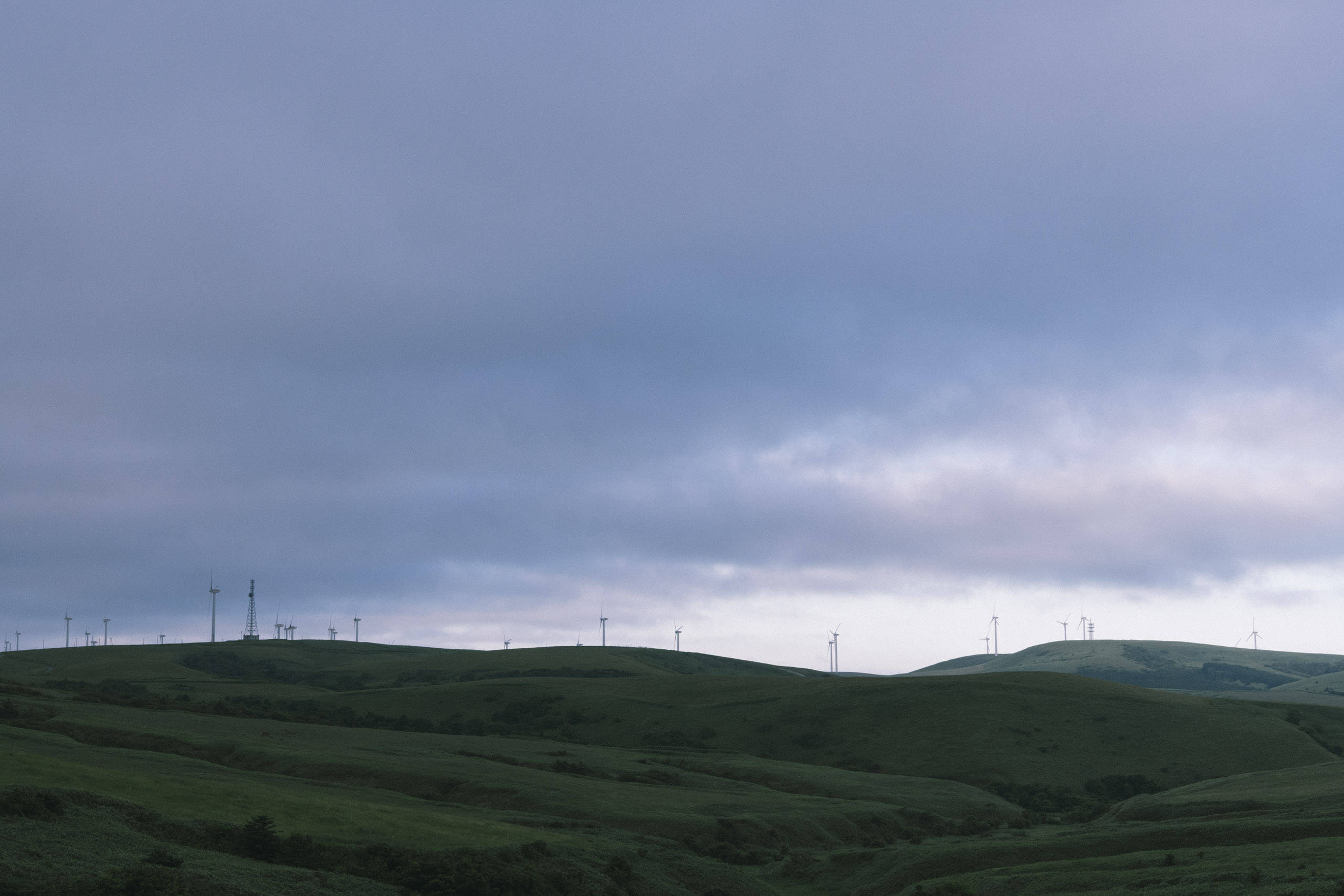 宗谷丘陵の風力発電機