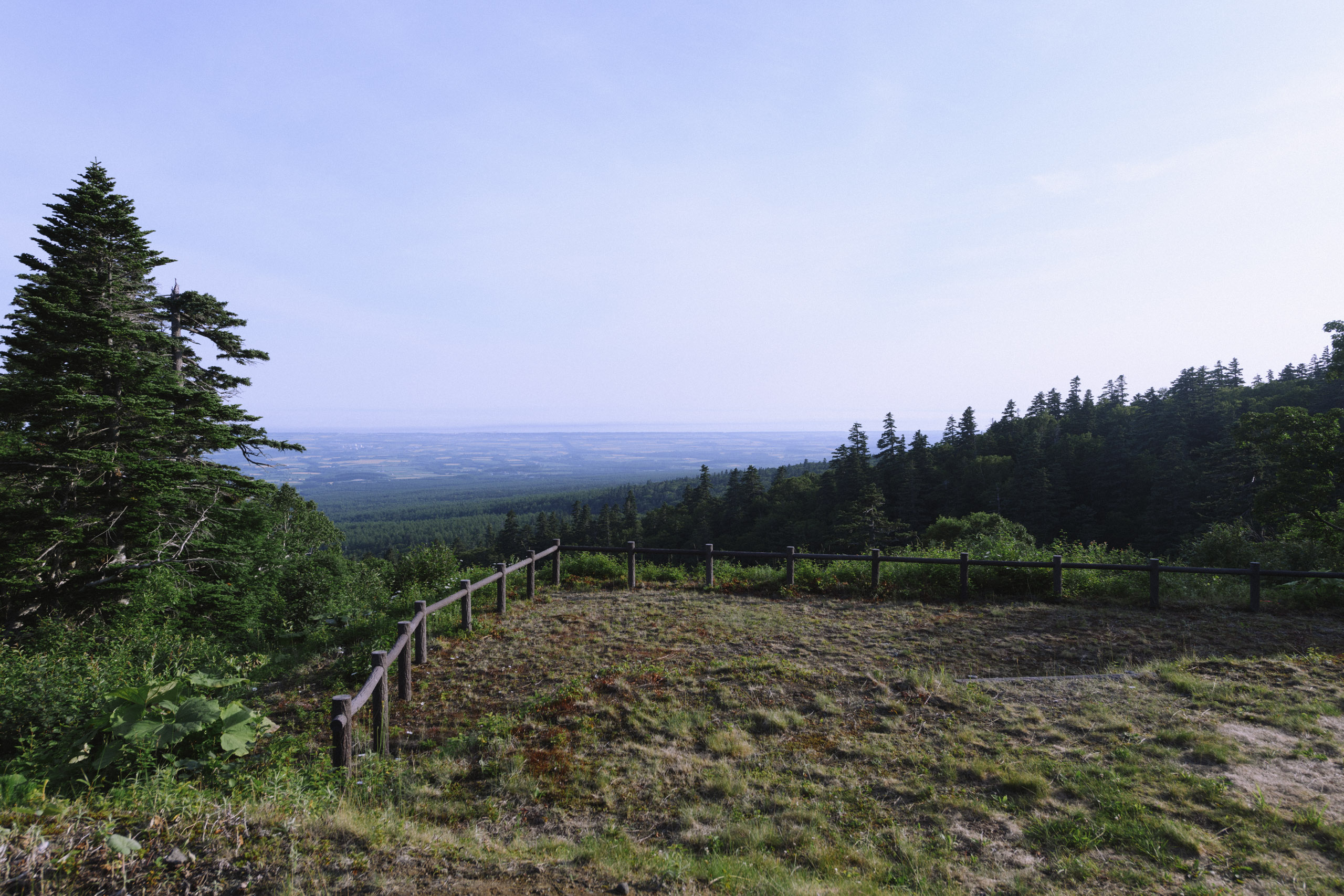清岳荘から見る斜里の景色