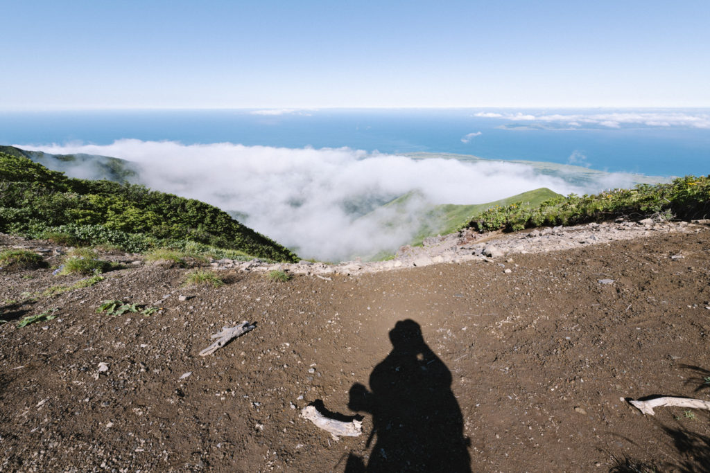 利尻岳の雲海を眺めるRedsugar