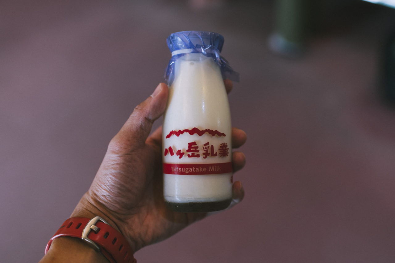 鼓川温泉の牛乳