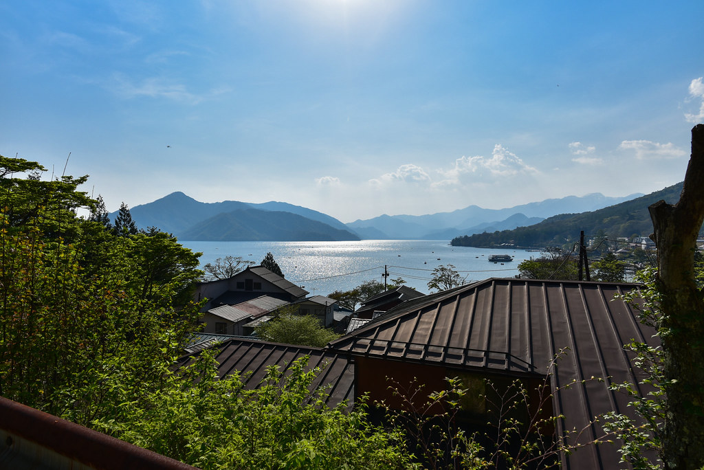 中禅寺湖と旅館