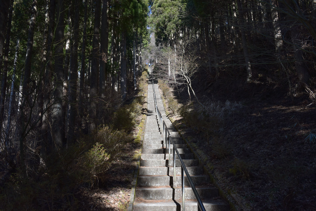石割山の階段