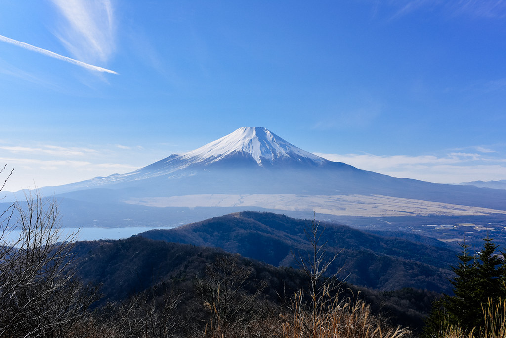 石割山山頂から見た富士山