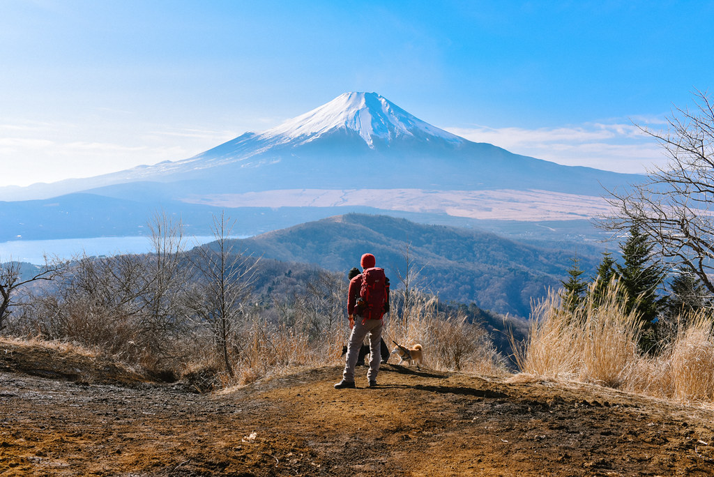 石割山山頂から見た富士山とRedsugar