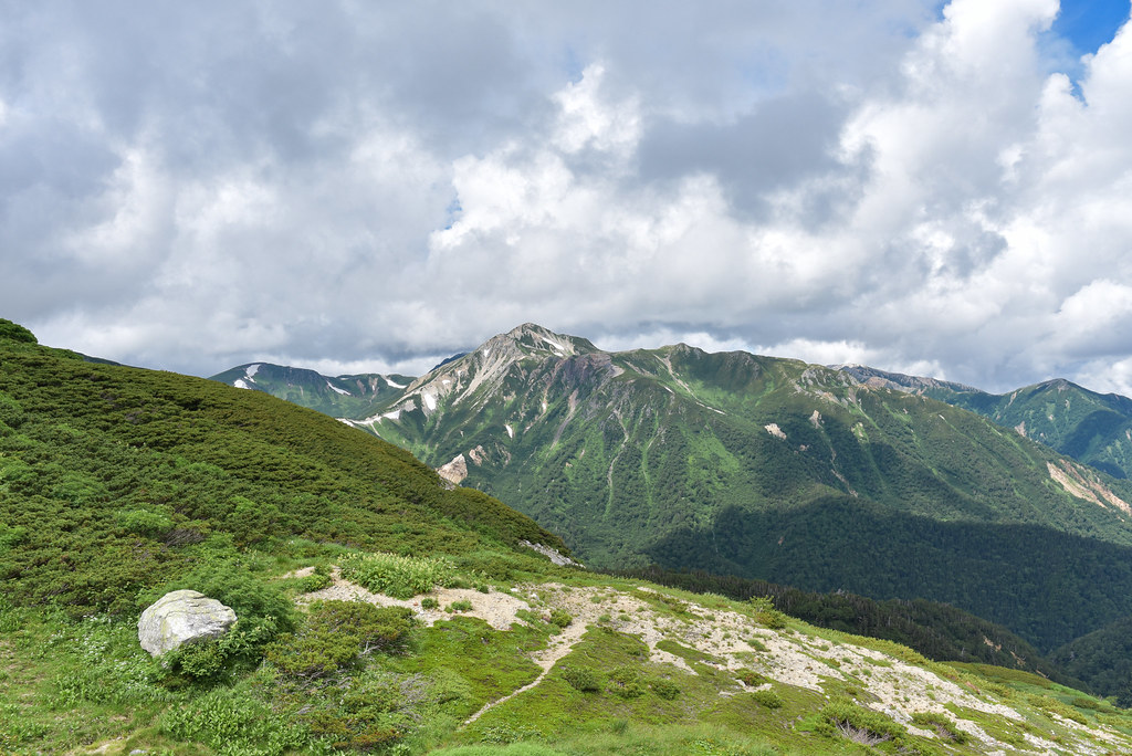 双六小屋から鷲羽岳へ
