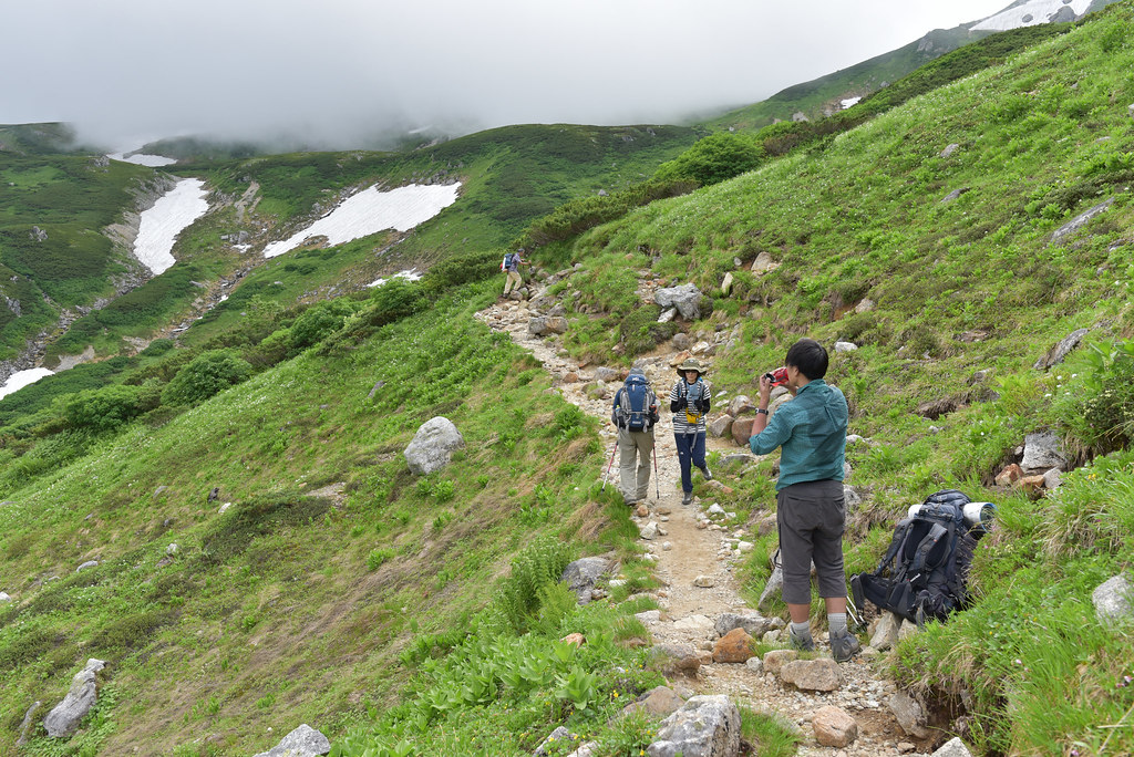 双六小屋から鷲羽岳へ