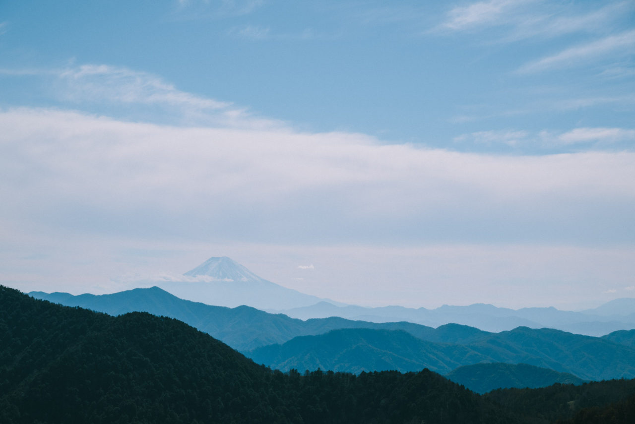 東仙波から見る富士山