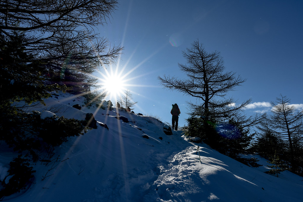 黒斑山登山道へ