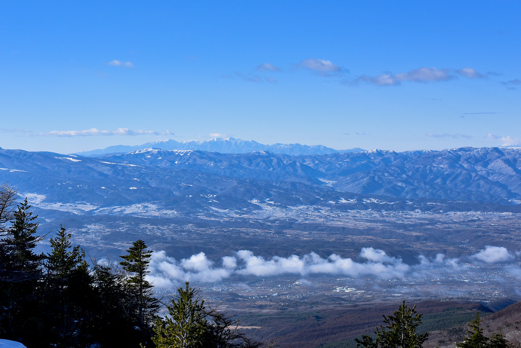 黒斑山登山道からの眺め