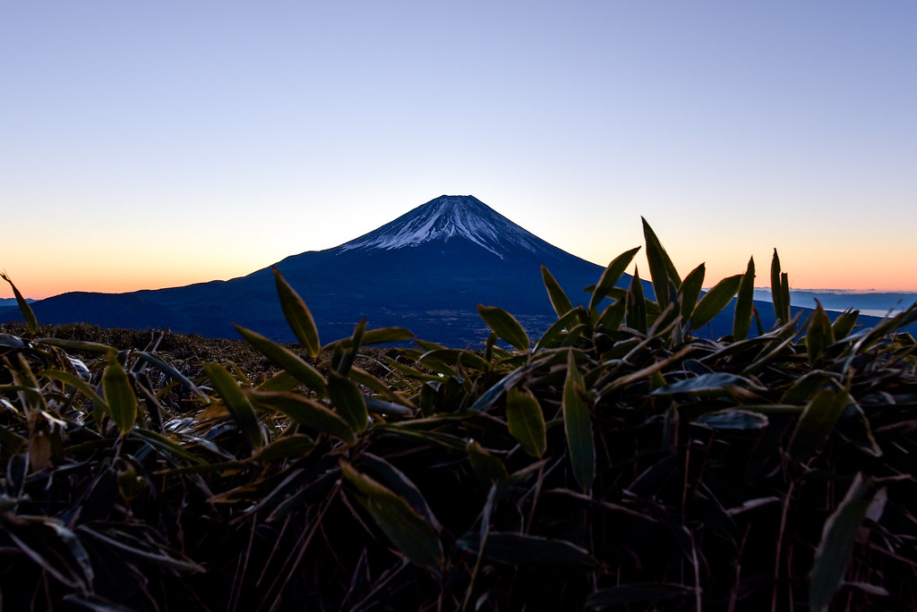 竜ヶ岳山頂からの富士山