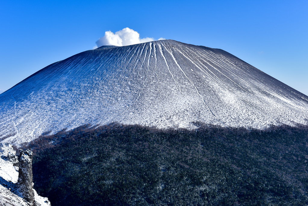 槍ヶ鞘から見る浅間山
