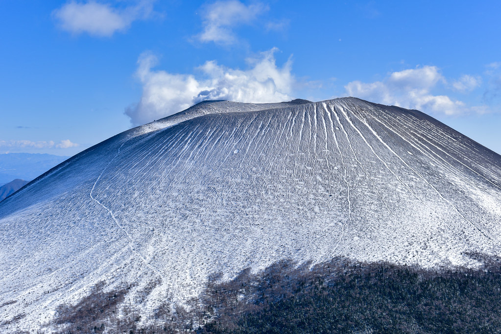 黒斑山から見た浅間山