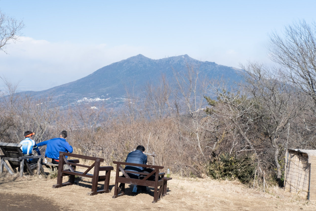 宝篋山から眺める筑波山