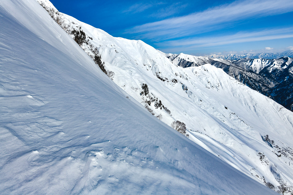 厳冬の谷川岳稜線