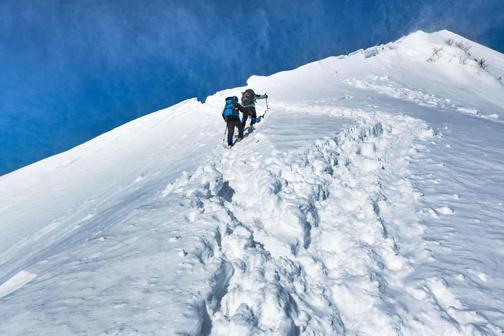 厳冬の谷川岳稜線