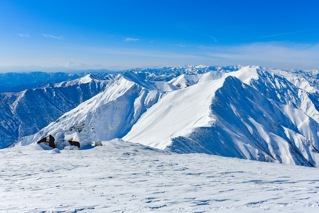 冬の谷川岳主脈