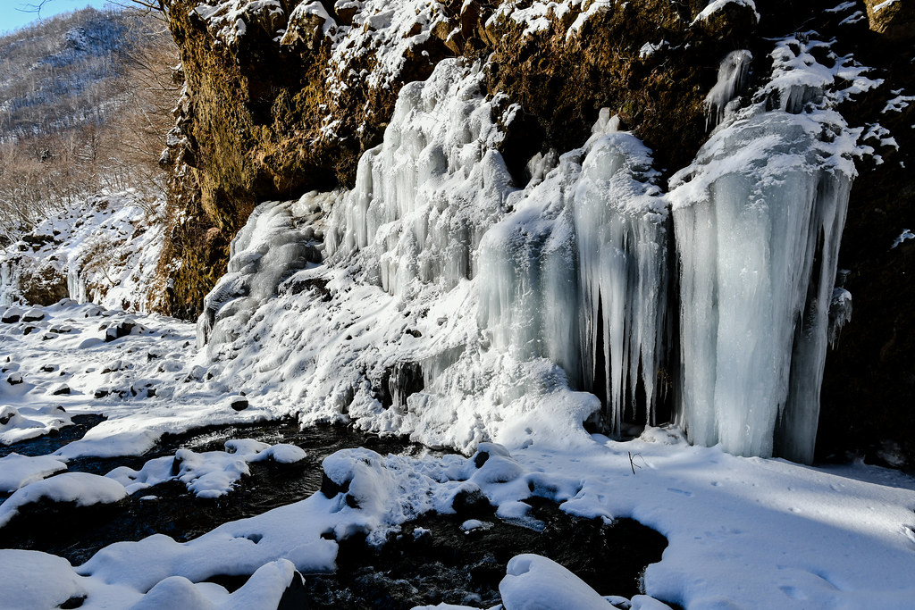 氷瀑への道