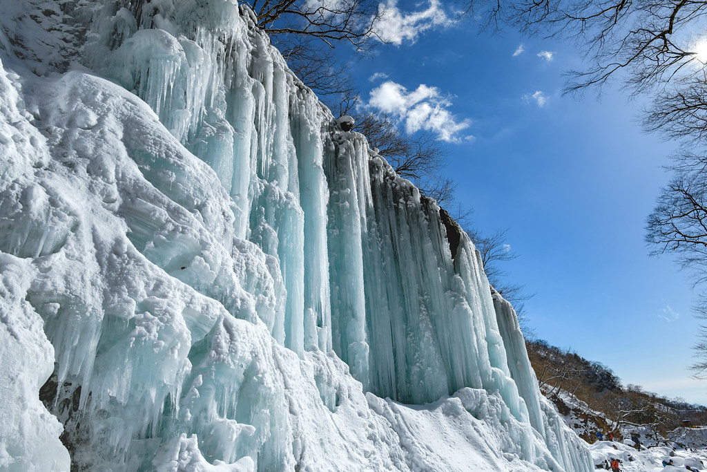 雲竜渓谷の氷柱