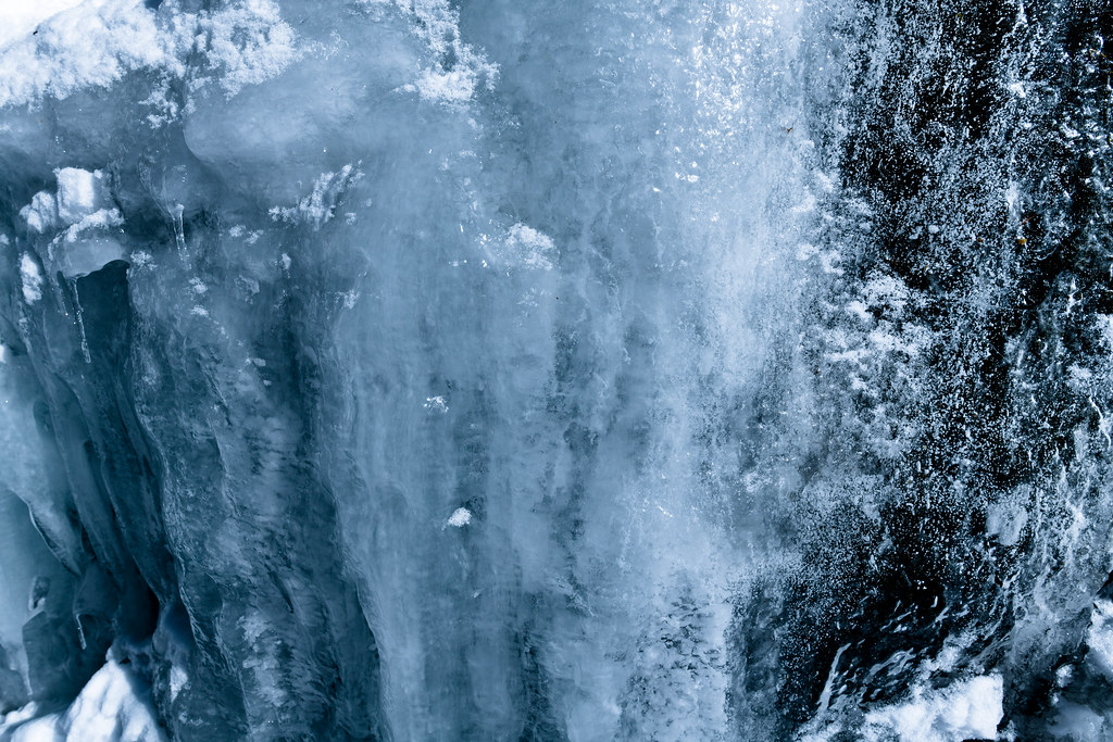 雲竜渓谷の氷柱