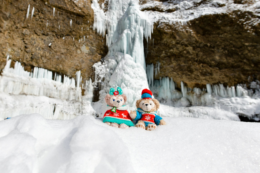 雲竜瀑とダッフィー