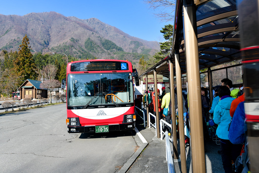 駒ケ岳ロープウェイのバス