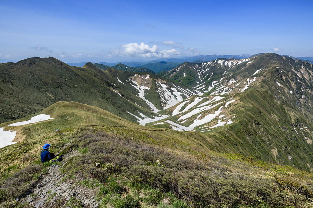 オジカ沢ノ頭から万太郎へ