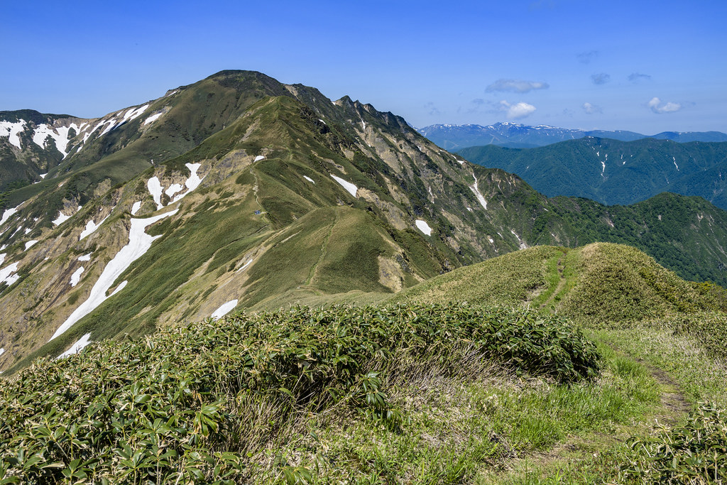 オジカ沢ノ頭から万太郎へ