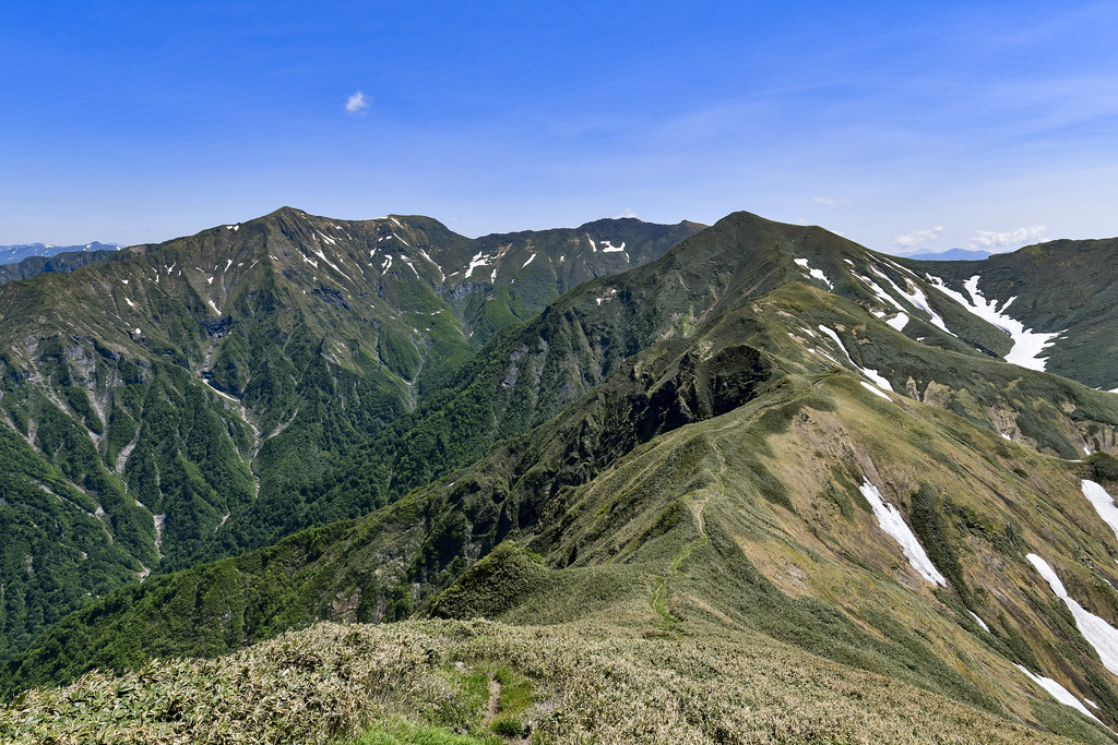 オジカ沢ノ頭から万太郎へ