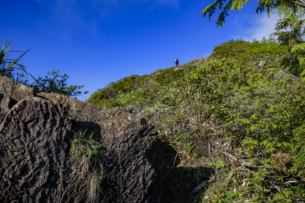 西黒尾根登山道からの景色