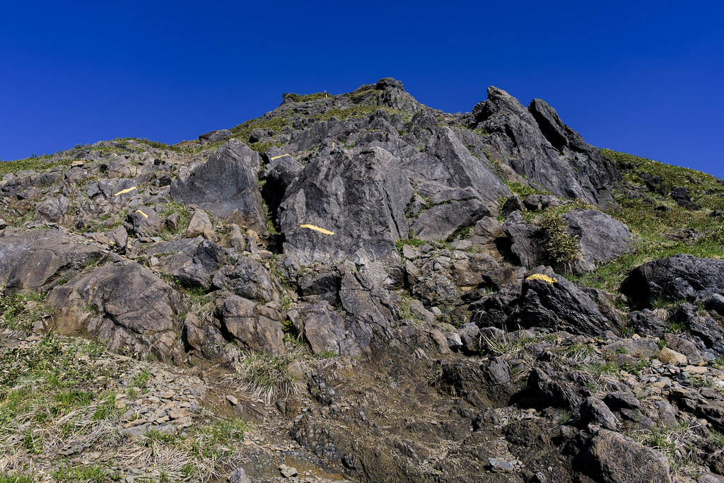 西黒尾根登山道からの景色