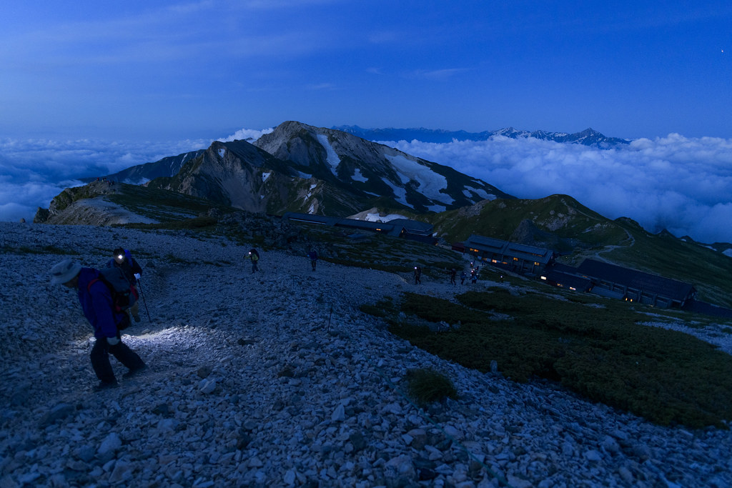 白馬山頂から見る景色