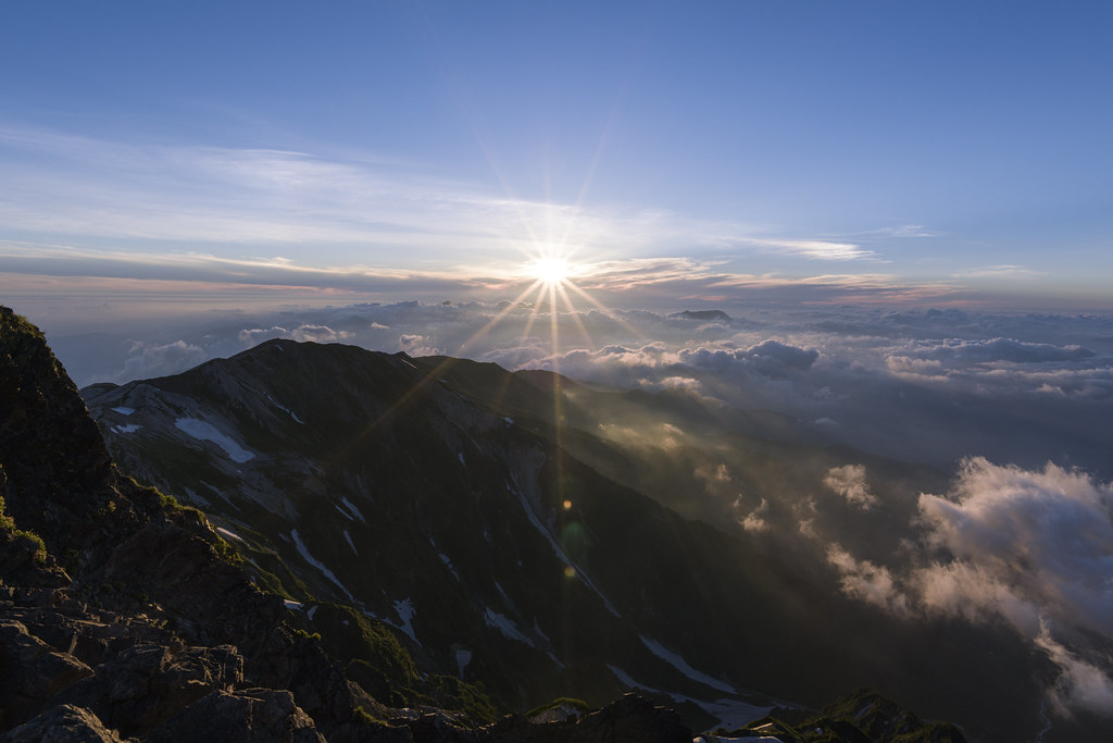 白馬岳のご来光