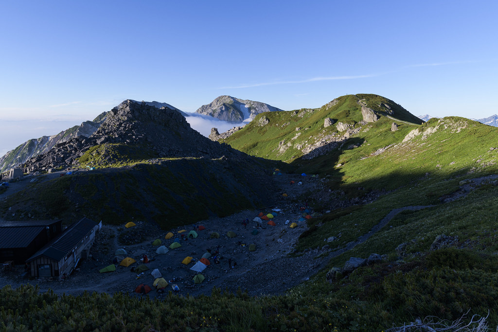 白馬岳のテント場