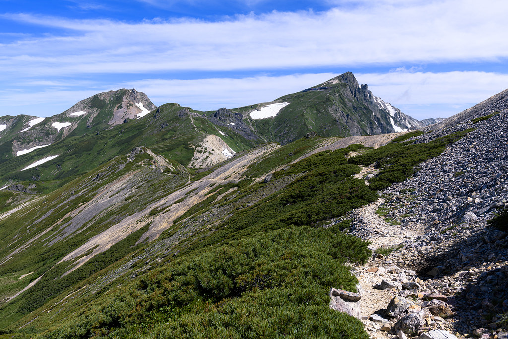 杓子岳から白馬岳へ