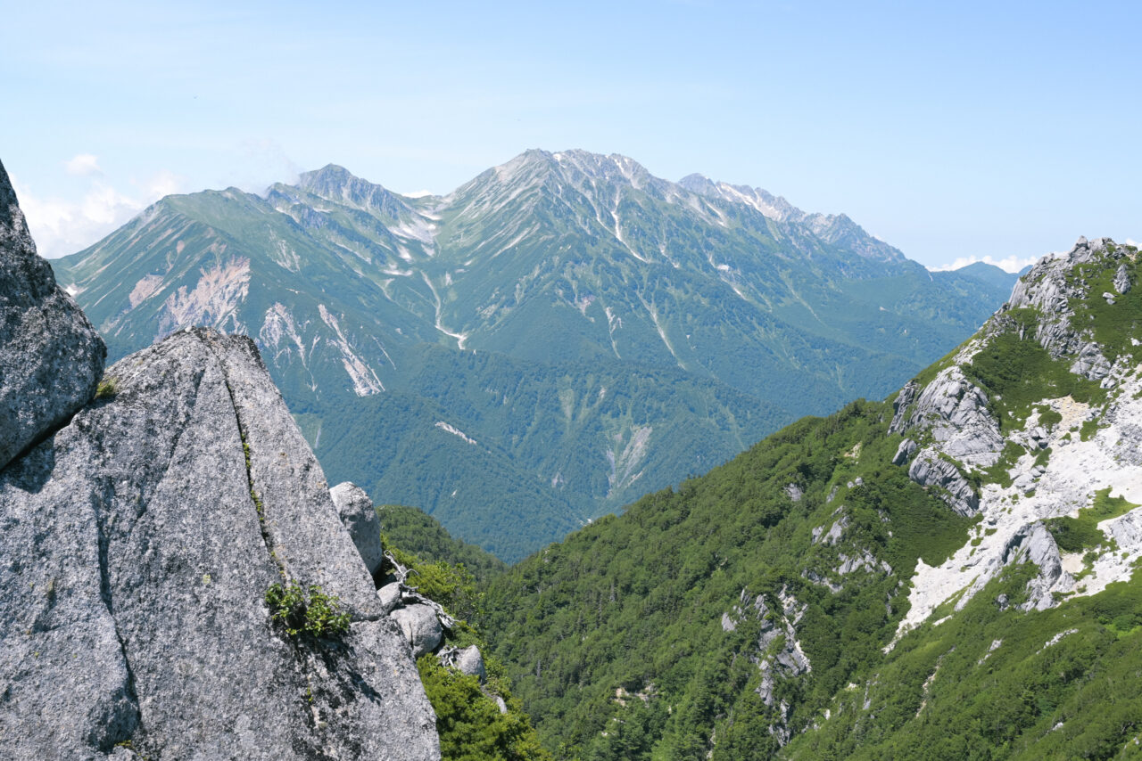 烏帽子岳から見る立山