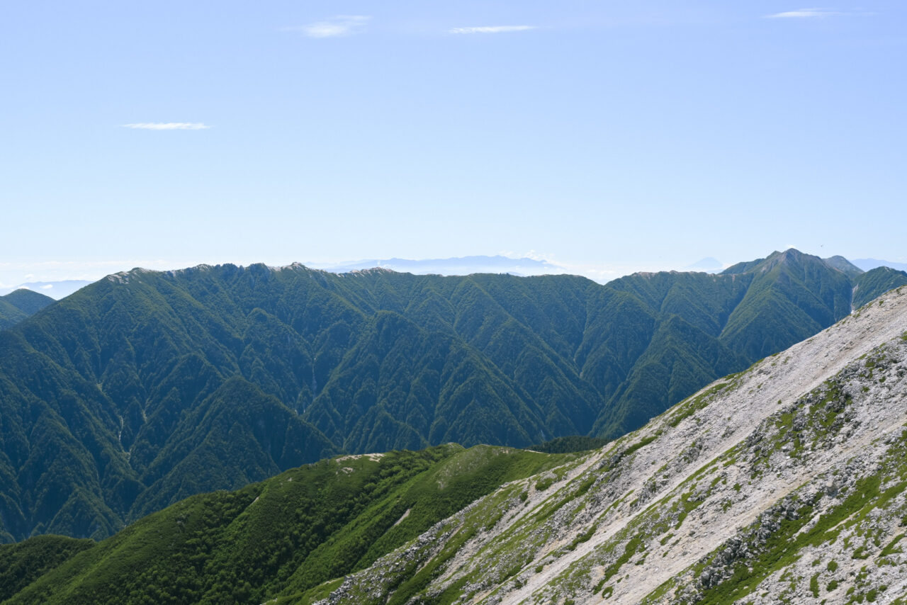 野口五郎岳から見る八ヶ岳