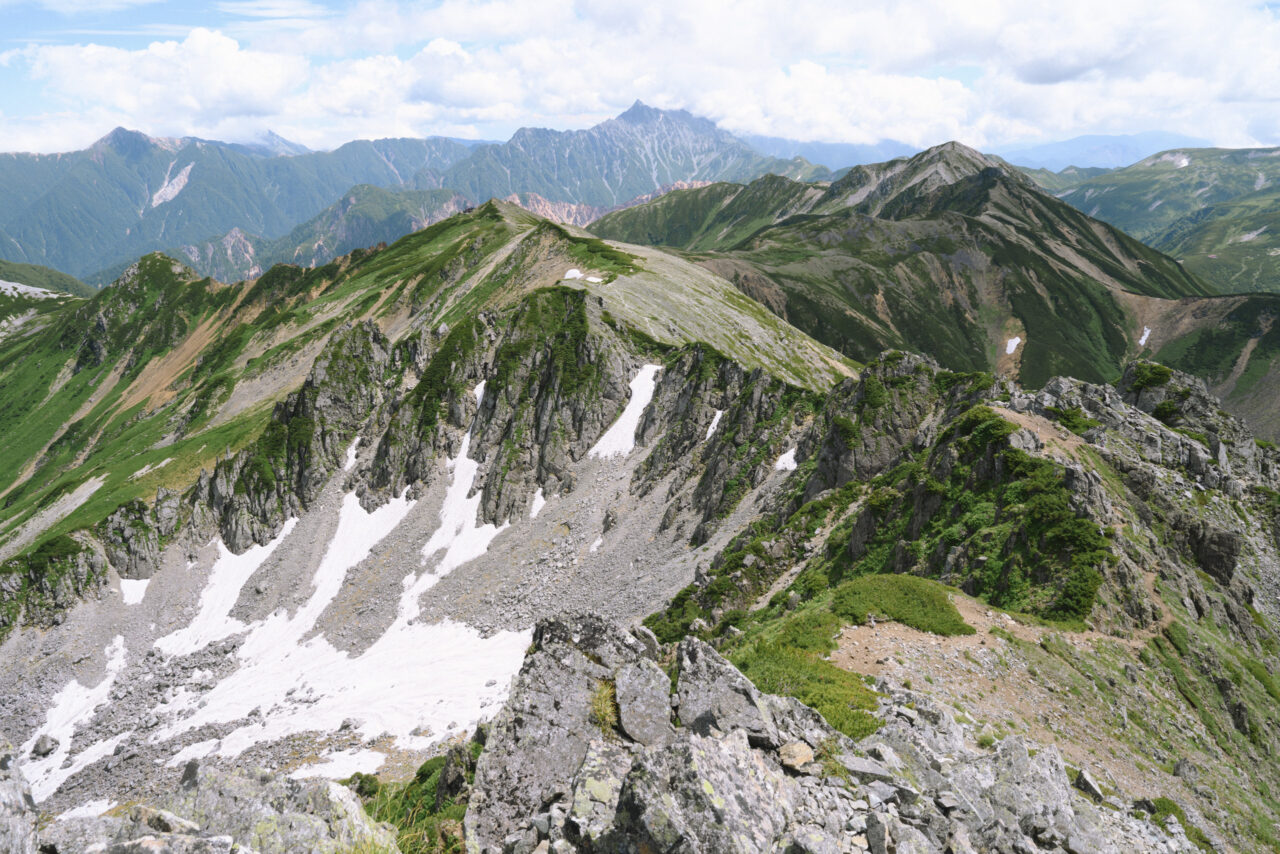 北アルプスのど真ん中