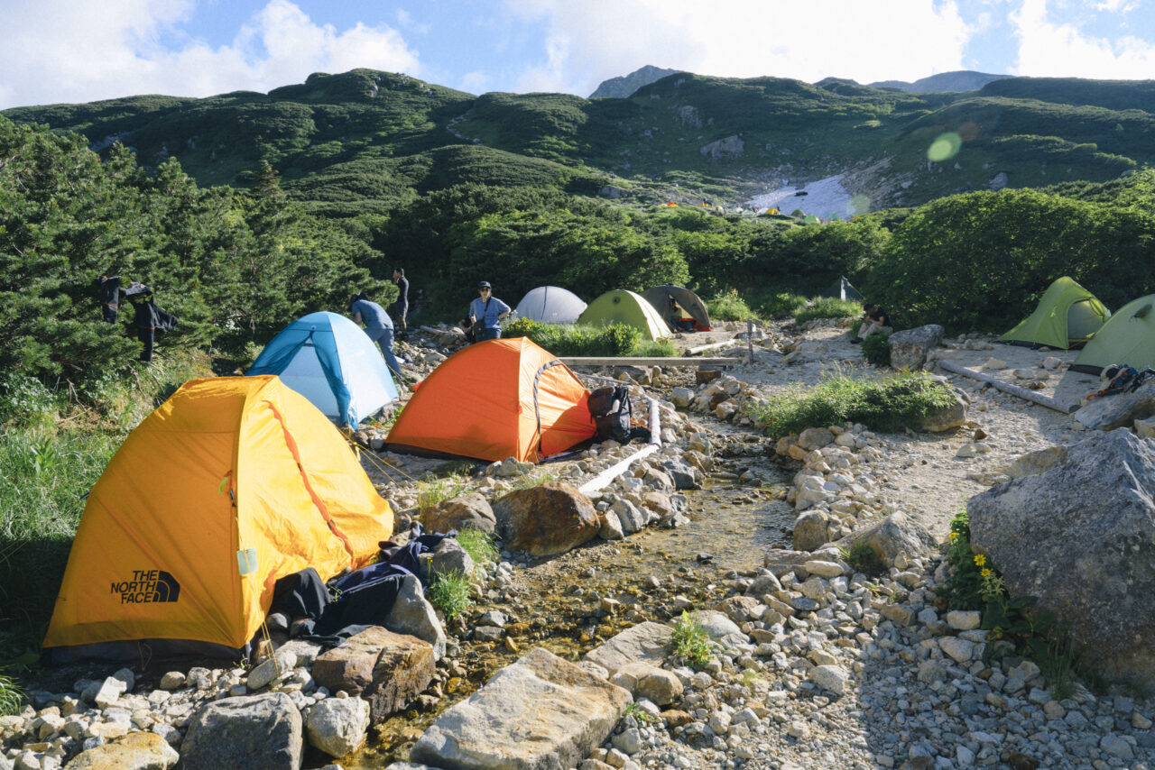 三俣蓮華のテント場