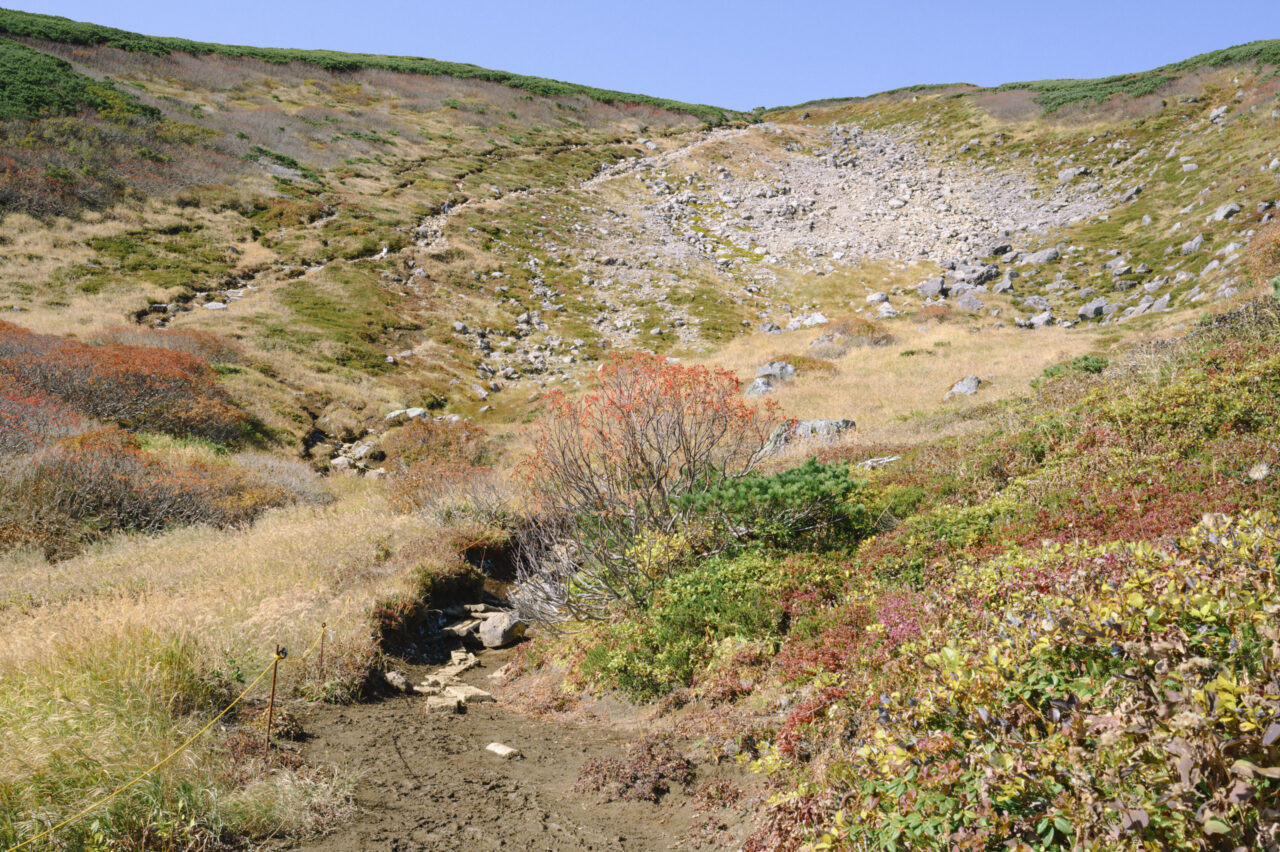 カール地形を登る