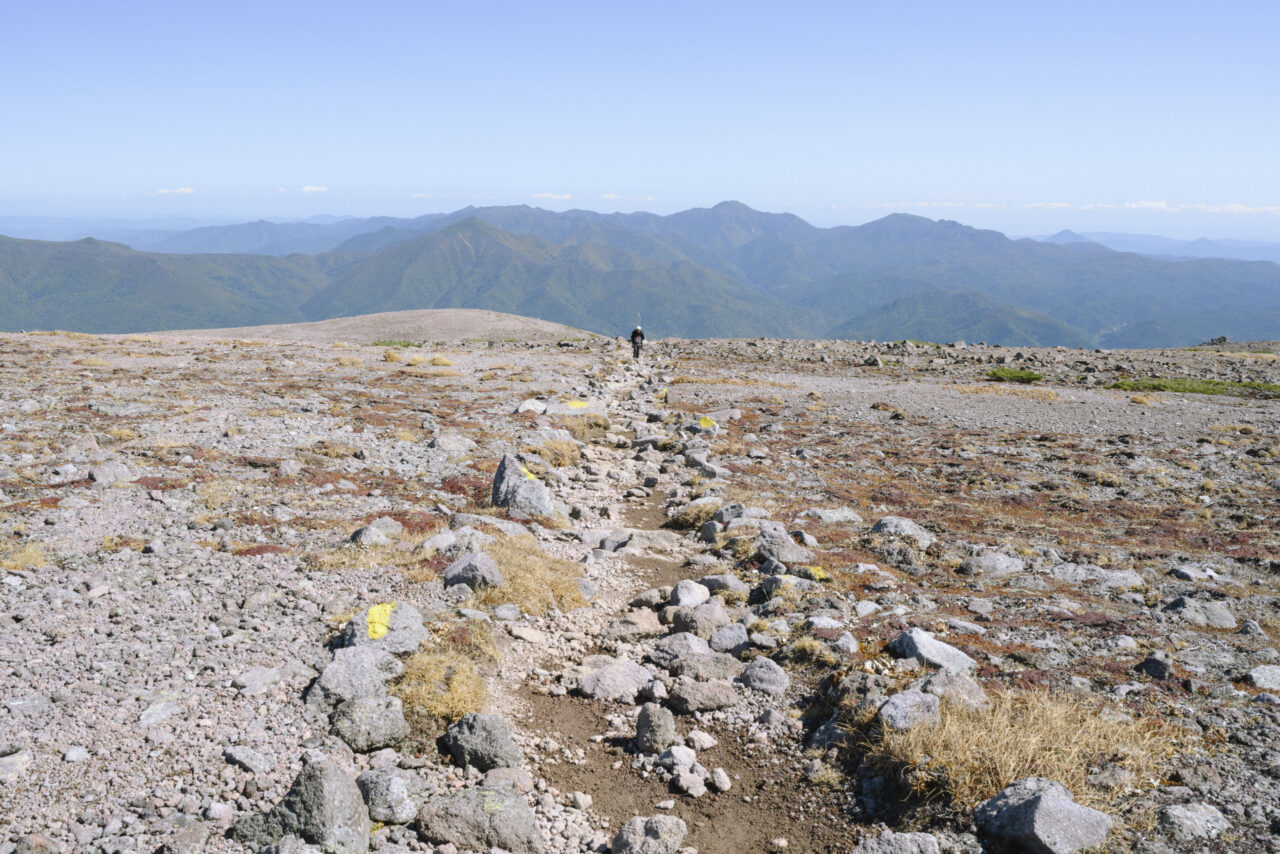 構造土に覆われた大地