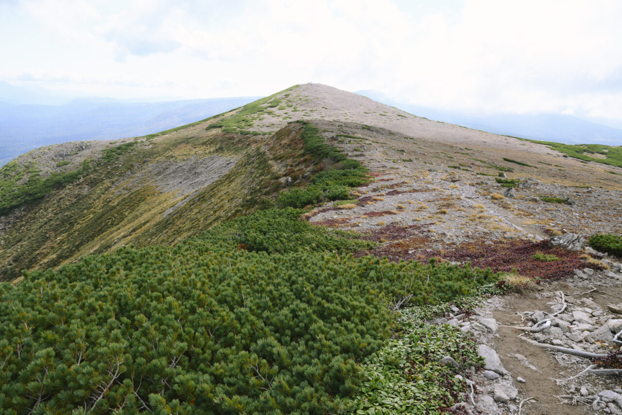 緑岳山頂へ