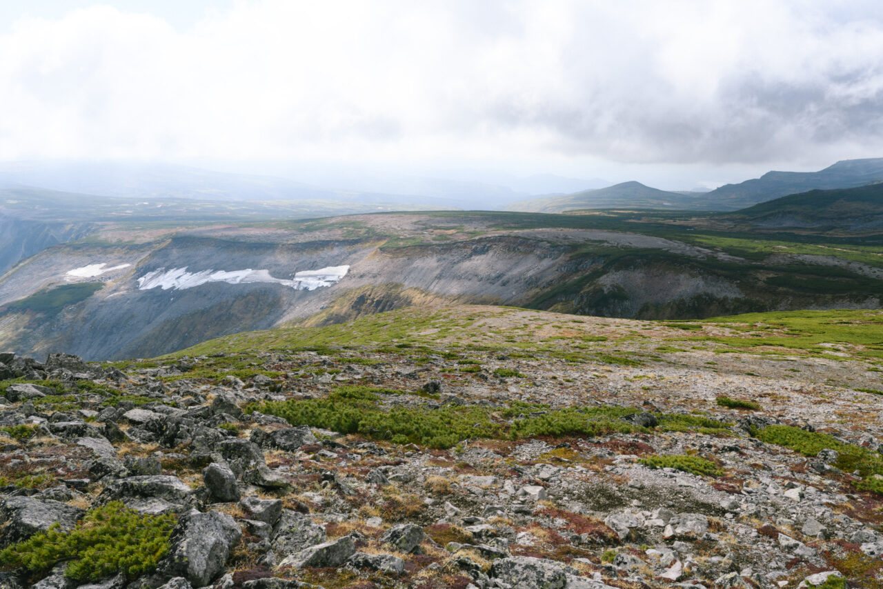 緑岳から見る高根ヶ原の入り口
