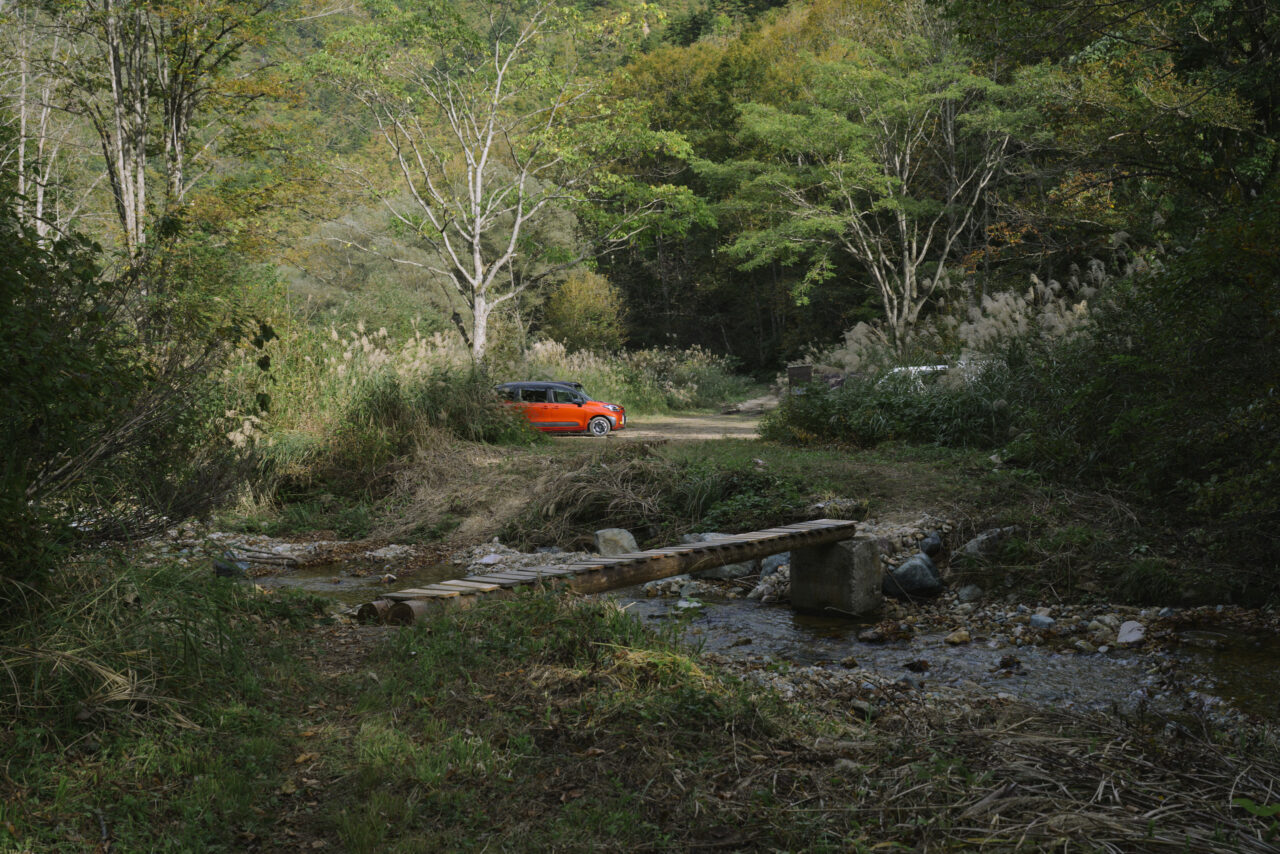 会津朝日岳駐車場へ