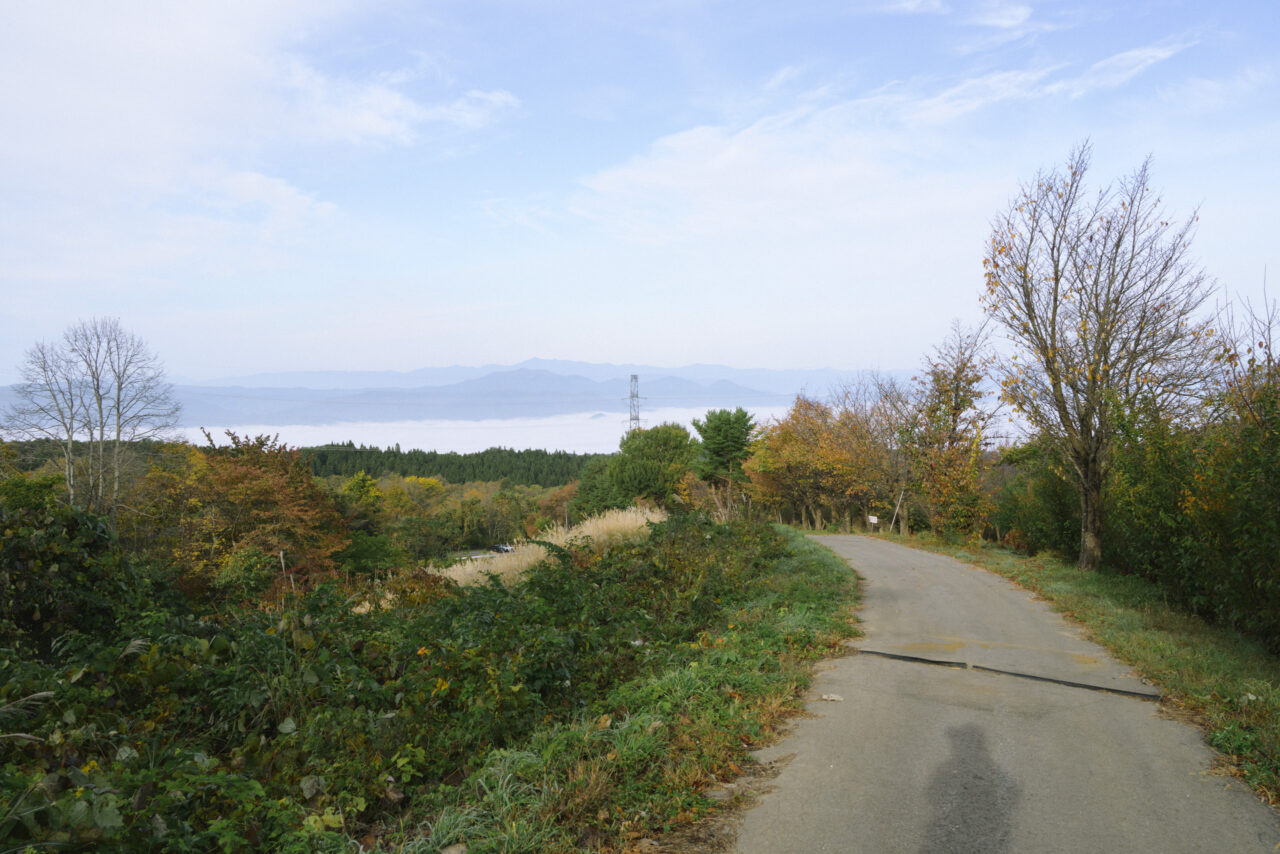 瀧山登山口から見下ろす上山市街