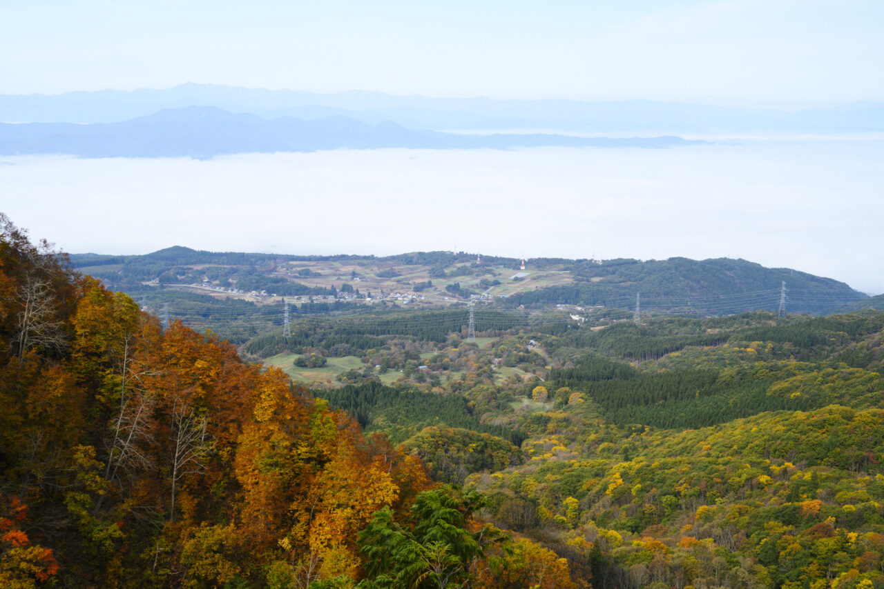 蔵王の麓に広がる雲海