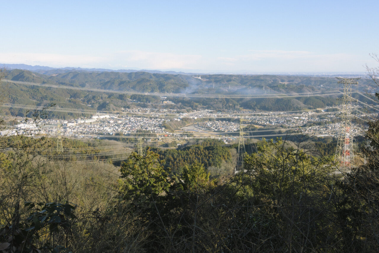 今熊山から見下ろす武蔵五日市の町